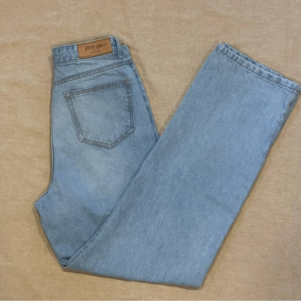 Nasty Gal Light Wash High Waisted Devon Boyfriend Jeans Women’s 6